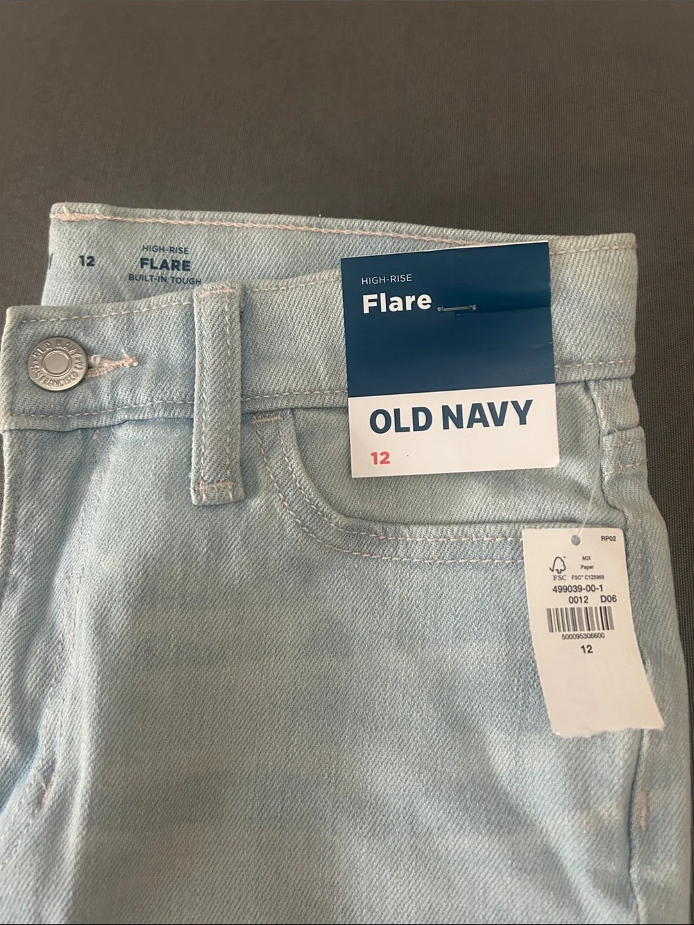 Old Navy Pale Blue Flare Jeans